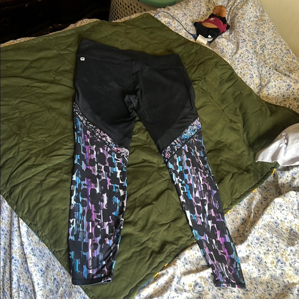 Fabletics Black and Multicolor Leggings